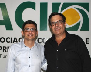 Ronaldo Abude e Luiz Ribeiro Eleição da nova diretoria da ACI 15.06. 15 (1)