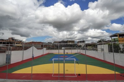 Obra de recuperação da quadra poliesportiva do Santo Antônio foi concluída - Foto Gabriel de Oliveira (3)
